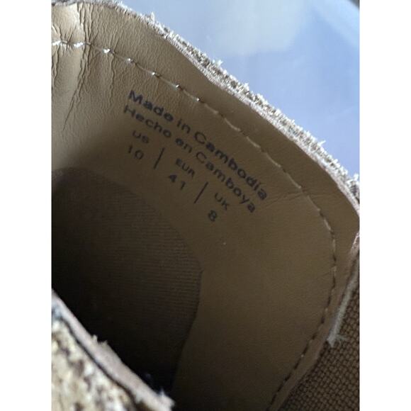 ALDO Beige Suede Chelsea Ankle Boots Women’s Size 10 Slip-On Stacked Heel - Picture 9 of 9